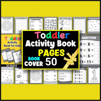 Preview of Toddler Activity Book for Kids | PreK & K Worksheets