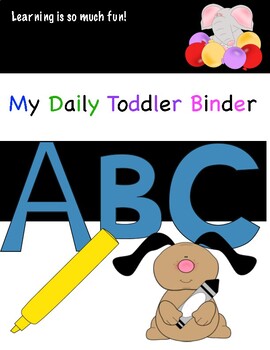 Preview of Toddler Binder!