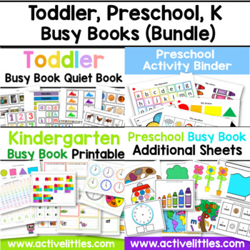 Preview of Toddler Book, Preschool Book, Kindergarten Book (BUNDLE)
