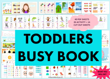 Toddler Busy Book by MizoWorld | TPT