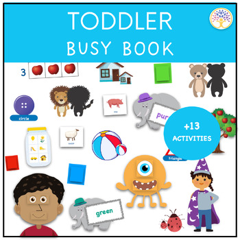 Toddler Busy Book by Becoming Education | TPT