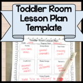 Toddler Classroom Lesson Plan Template