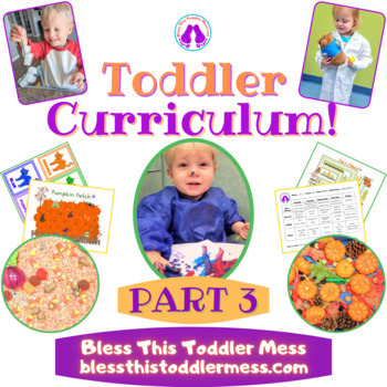 Preview of Toddler Curriculum Bundle Weeks 9-12! Includes Halloween Week!