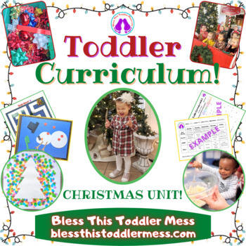 Preview of Toddler Curriculum Christmas Unit Bundle!