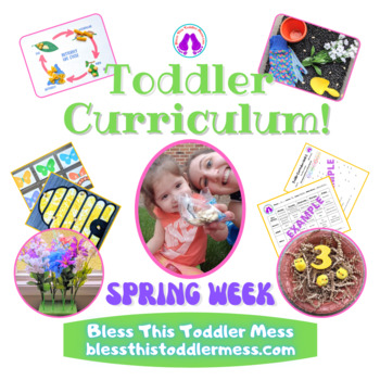 Preview of Toddler Curriculum Week 35: Spring Theme and Bible Lesson on Palm Sunday
