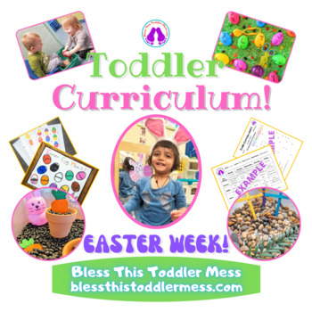 Preview of Toddler Curriculum Week 36 - Easter Week and Jesus gave His life for me!