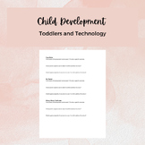 Toddler Development: Toddlers and Technology