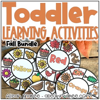 Preview of Toddler & Preschool Learning Activities, Centers, & Sensory Bins FALL BUNDLE