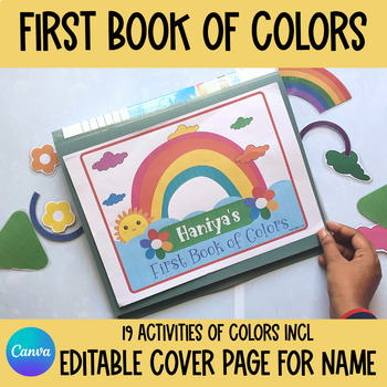 Preview of Toddler Learning Binder, Colors Busy Book, Quiet Book, Preschool