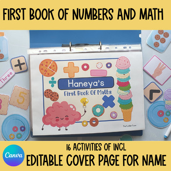 Maths Busy Book Printable Toddler Activities Preschool Curriculum  Homeschool Counting Practice Kindergarten Worksheets Math Learning Binder 