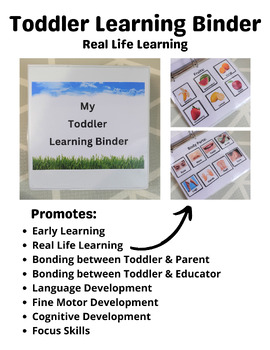 Preview of Toddler Learning Binder | Toddler learning Folder | Busy Book