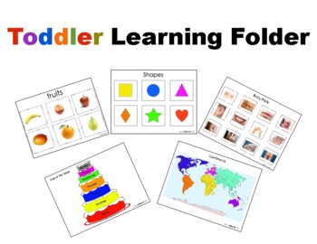 Preview of Toddler Learning Folder(Pre-School Prep)