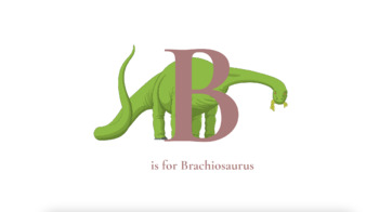 Preview of PreK Lesson Plan on Dinosaurs (Brachiosaurus)