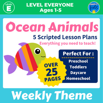 Preview of Toddler Ocean Activities