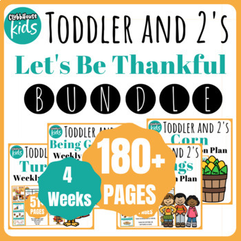 Toddler Lesson Plans- NOVEMBER BUNDLE by Clubbhouse Kids | TpT