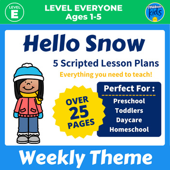 Preview of Snow Activities | Thematic Lesson Plans for Toddlers and Preschool
