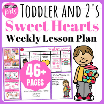 Preview of Hearts Theme | Preschool Lesson Plan Activities For Valentine's Day