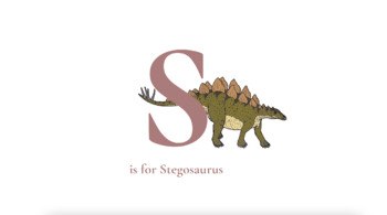 Preview of PreK Lesson on Dinosaurs (Stegosaurus)