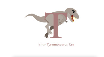 Preview of PreK Lesson on Dinosaurs (T-Rex)