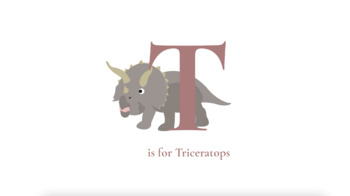 Preview of PreK Lesson on Dinosaurs (Triceratops)