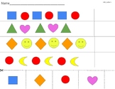 Toddler Math Patterns - Beginning Pattern Cut and Paste