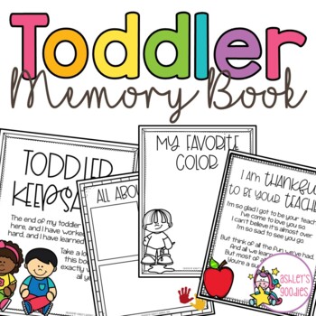 Preview of Toddler Memory Book and Portfolio