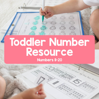 Preview of Toddler Number Resource: Numbers 11-20