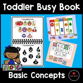 Preview of Toddler/Preschool | Basic Concepts | Interactive Busy Book