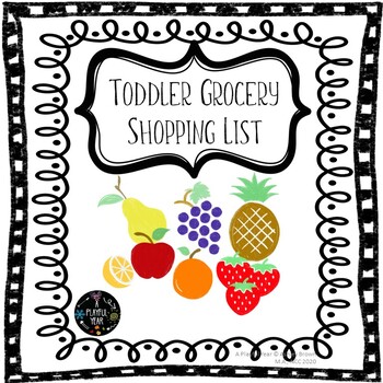 grocery shopping list clipart