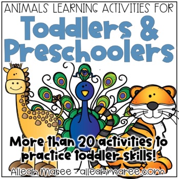 Preview of Animals Centers, Activities, & Sensory Bins - Toddler & Preschool Activities