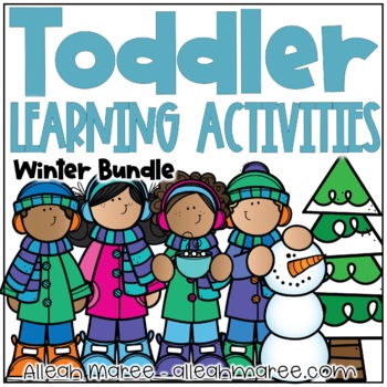 Preview of Toddler & Preschool Learning Activities, Centers, & Sensory Bins WINTER BUNDLE