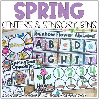 Preview of Spring Centers & Sensory Bins - Preschool, Kindergarten, & Toddlers