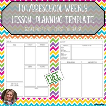 Preview of Lesson Planning Template - Toddler/Preschool