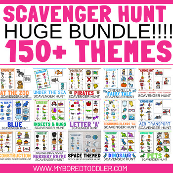 Preview of {FLASH SALE} 150+ Scavenger Hunts / Treasure Hunts for Toddlers & Preschool