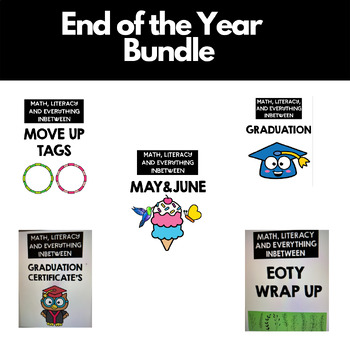 Preview of Toddler, Preschool, and Kindergarten End of the Year Bundle