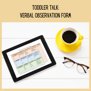 Preview of Toddler Talk: A Verbal Observation Form