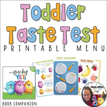 Preview of Toddler Taste Test Printable Menu