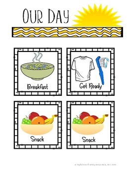 Toddler Visual Schedule Cards for Home by A Playful Year | TpT