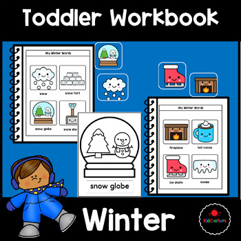 Preview of Toddler Winter Vocabulary Workbook | Coloring Pages