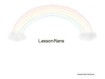 Preview of Toddler Program, Preschool, or Pre-K Monthly Lesson Planner