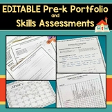 EDITABLE Preschool Portfolio and Skills Assessments (Toddl