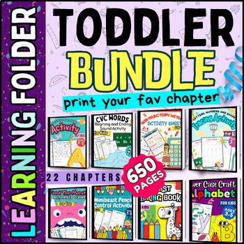 Preview of Toddler curriculum 650 pages Toddler Busy Book - Toddler Activities Busy Binder