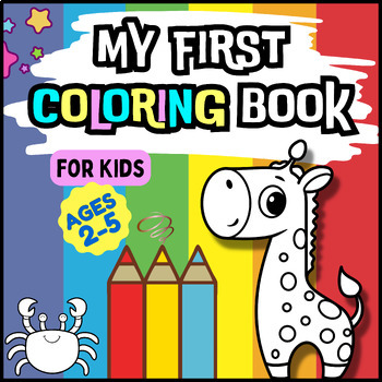 Preview of Preschool Curriculum - Simple & Big Coloring Book - Toddler Busy Book -187 Pages