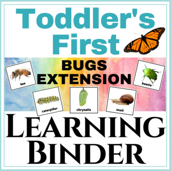 Preview of Toddler's First Learning Binder Bugs Extension!