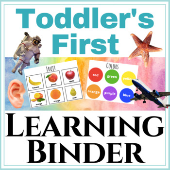 Preview of Toddler's First Learning Binder: Matching, letter sounds, numbers, + more!