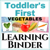 Toddler's First Learning Binder VEGETABLE Extension