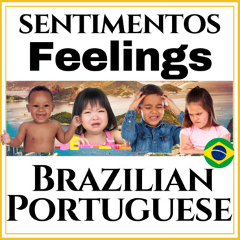 Preview of Toddler's First Portuguese learning Binder Feelings Extension!