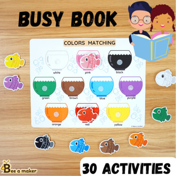 Busy Book: Interactive Toddler/ learning busy binder/ adapted book/ Quiet  book