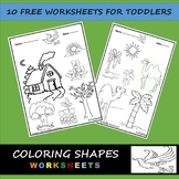 Toddlers Coloring Activity Worksheets