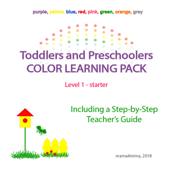 Preview of Toddlers and Preschoolers Color Learning Pack